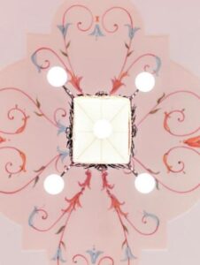 Soffitto dipinto – Palazzo Scelzi, Aliano